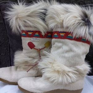 Tecnica white fur Boots